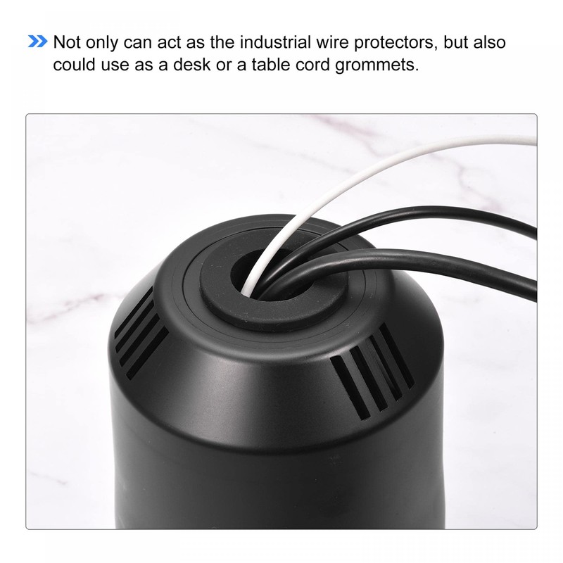 sourcing map Pack of 4 Rubber Grommet Holder Diameter 35/64