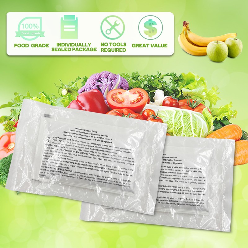 3 Pack PK-1 Produce Saver Refills for Frigidaire Pure Air