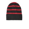 SPORT-TEK Unisex Striped Beanie with Solid Band