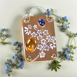 LRNIOT Micro Flower Pressing Kit Mini Flower Press Small Metal Flowers Press Kits (Forget-me-not)