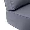 Unbranded |SLIPCOVER ONLY| Outdoor Same Piped Deep Seat Backrest Pillow