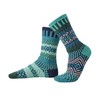 Solmate Socks - Mismatched Crew Socks; Made in USA; Evergreen Medium