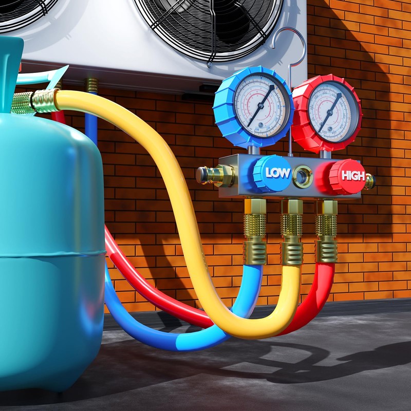 PATIKIL 1/4" SAE Service Access Valve Caps 60 Pack Refrigeration