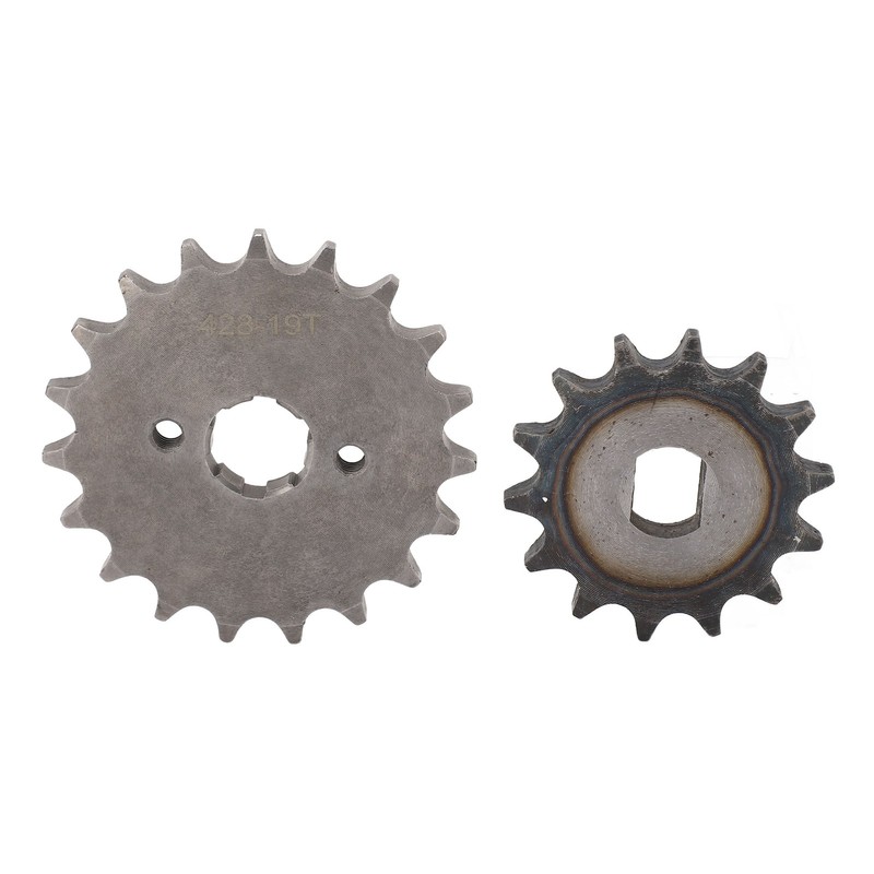 428 Motor Sprocket Set Steel 19T Front Engine Sprocket 14T