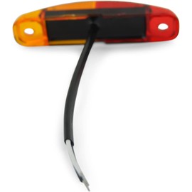 Tecniq LED Boat Trailer Fender Light Bi-Color Amber Red Submersible S91 Heavy duty