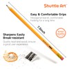 Shuttle Art Wood-Cased #2 HB Pencils, 350 Pack Sharpened Yellow