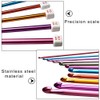 23 Pcs Tunisian Crochet Hooks Set, 11 Aluminum Tunisian Crochet