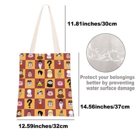 Gravity Cartoon Tote Bag Dipper & Mabel & Wendy Gifts Bill Cipher Gifts Gravity Waddles Shoulder Bag (Pig? UK)