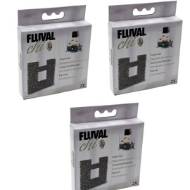 (3 Pack) Fluval Chi I/II Foam Pads, 2 Pads each