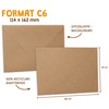 KuschelICH Envelopes Kraft Paper C6 114 x 162 mm Brown