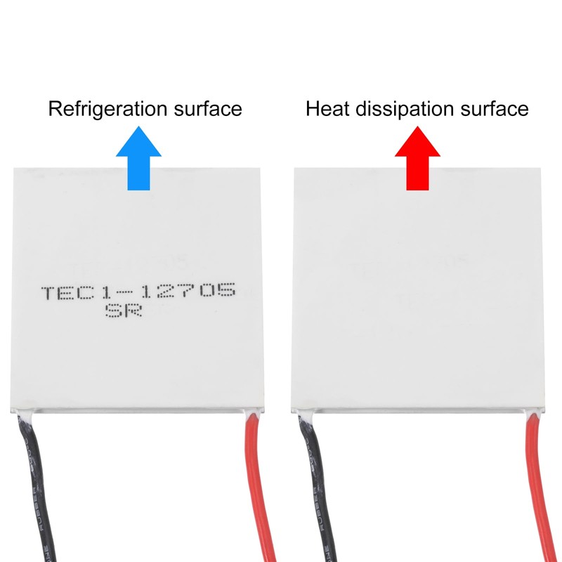 sourcing map TEC1-12705 Semiconductor Refrigeration Tablets 15.8V 5A 43W Heatsink