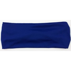 Mytoptrendz® Wide Headbands Non Slip Elastic Soft Strechy Fabric Sweat Wicking Hair Band for Women and Mens Workout Sports Hair Accessories (Blue)