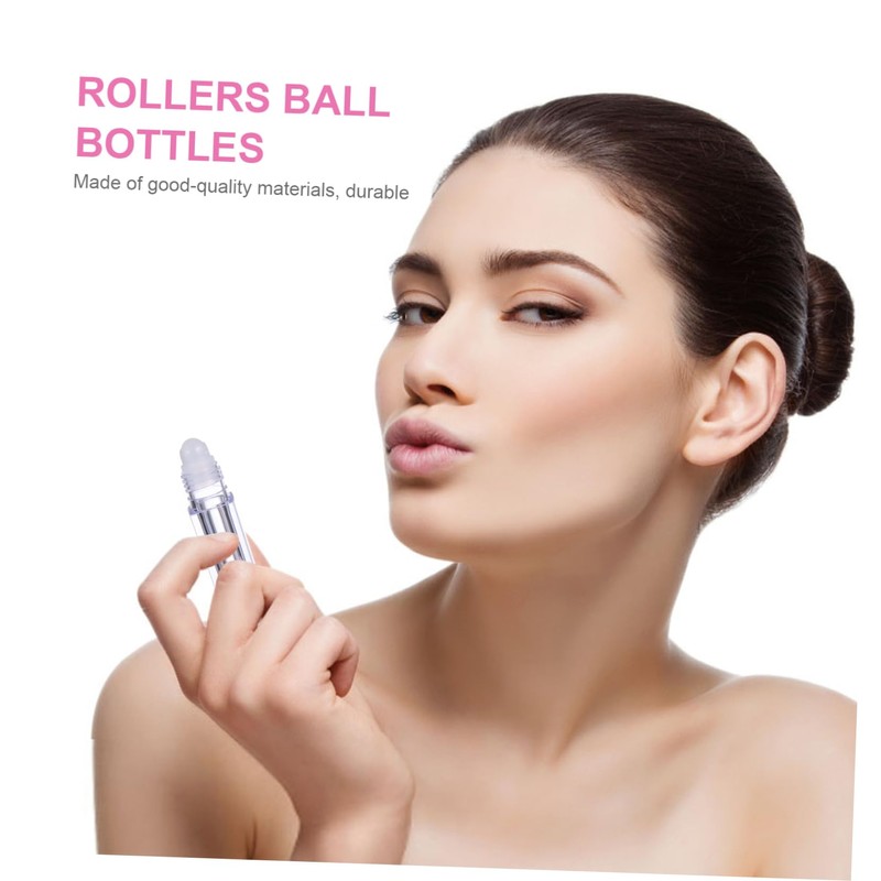 Baluue Essential Oil Roller Bottles 10 Pack Square Plastic Bottles
