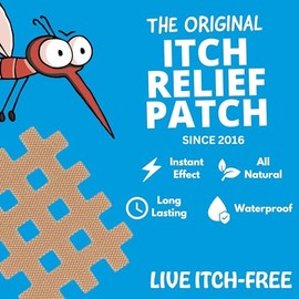 Moskinto Los parches originales para aliviar la picazón de mosquitos para niños y adultos, los parches para picaduras de insectos alivian la hinchazón