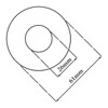 3/4" 26mm Chrome Stainless Steel Valve/Tap Cover Collar