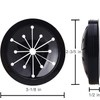Black Garbage Disposal Splash Guards Collar Sink Baffle, 3-1/8 Inch