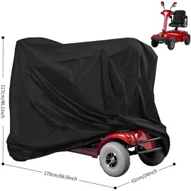 Neverland Mobility Scooter Storage Cover Waterproof, Wheelchair Storage Cover for Trave...