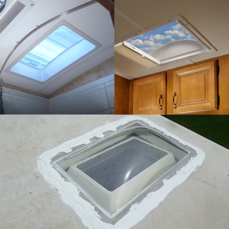 Beleeb RV Skylight Replacement 18" x 26" -Universal Outer Dome