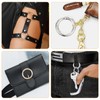 Mabor 12Pcs Metal Spring O Rings Round Carabiner Keyring, Snap