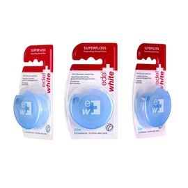 Edel White Superfloss Expanding Dental Floss Pack of 3