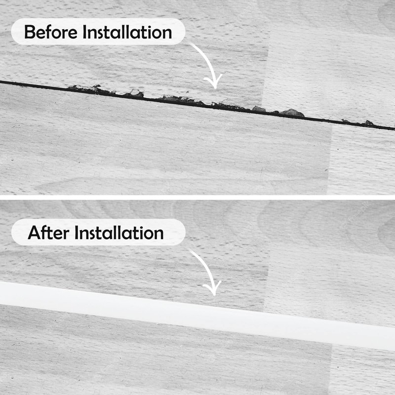 Rubber Bond Floor Transition Strip, Self-Adhesive Vinyl Flooring Transitions Laminate
