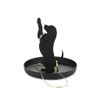 Balvi Puppy Ring Holder Black Colour Dog Shape Metal