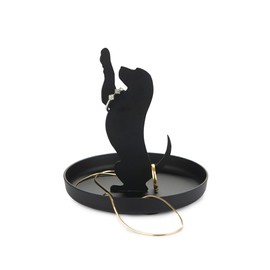 Balvi Puppy Ring Holder Black Colour Dog Shape Metal