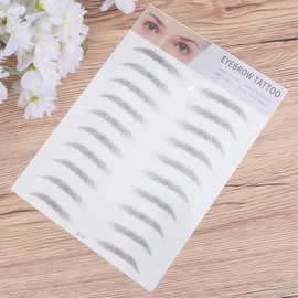ABOOFAN 2 Piezas Pegatinas para Cejas de Imitación Negras de Papel, Fáciles de Aplicar y Duraderas, Ideales para Personas Cejas Claras o Escasas