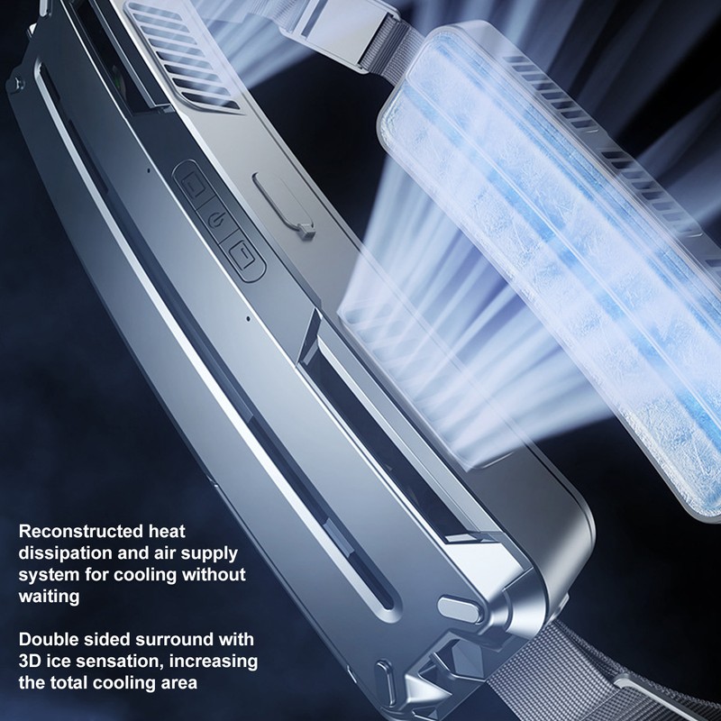 Wearable Waist Fan 3 Speeds Portable Mini USB Belt Fan