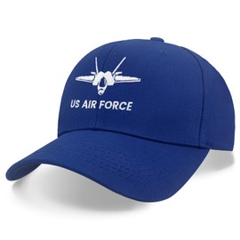 Air Force Hat for Kids Men and Women 100% Cotton Adjustable Warplane Hats US Army Hat for Men Perfect Veteran Navy Gifts for Retirement Ceremonies (US, Alpha, Medium, Large, Insignia)