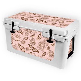 MightySkins (Cooler Not Included) Skin Compatible with RTIC 45 Cooler (2017 Model) - Butterfly Garden | Protective, Durable, and Unique Vinyl Decal wrap Cover | Easy to Apply | Made in The USA