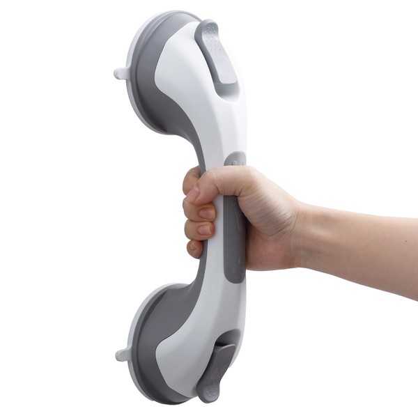 TAILI 12 Inch Shower Grab Bar for Shower, Grey Suction