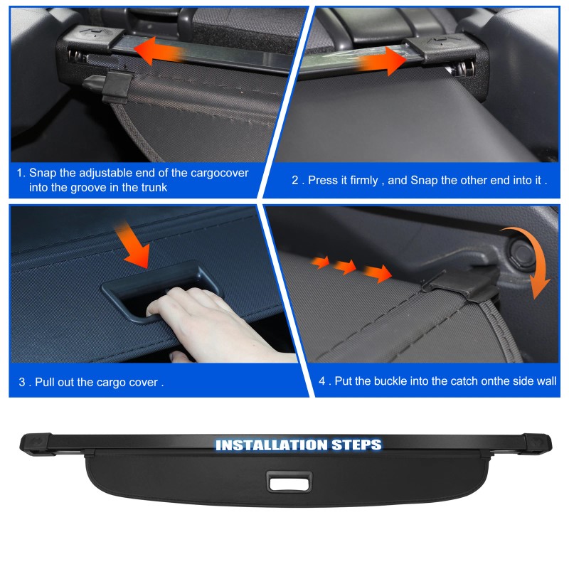 fender_king2024 For 2022-2024 Genesis GV70 Retractable Trunk Cargo Cover Luggage