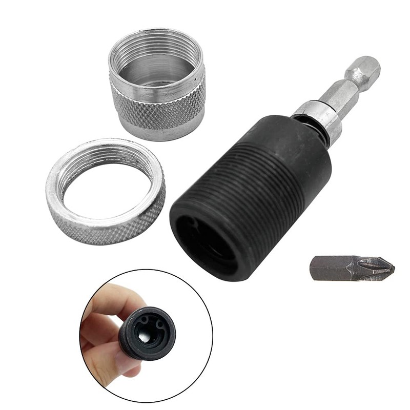 Saipe Adjustable Screw Depth Setter Bit Screwdriver Bit Holder Screw