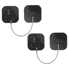 Beowanzk Set of 2 Child Lock for Cupboards and Drawers, Window Lock Children No Drilling, Drawer Lock Baby, Fridge Lock, Cabinet Lock, Drawer Locks