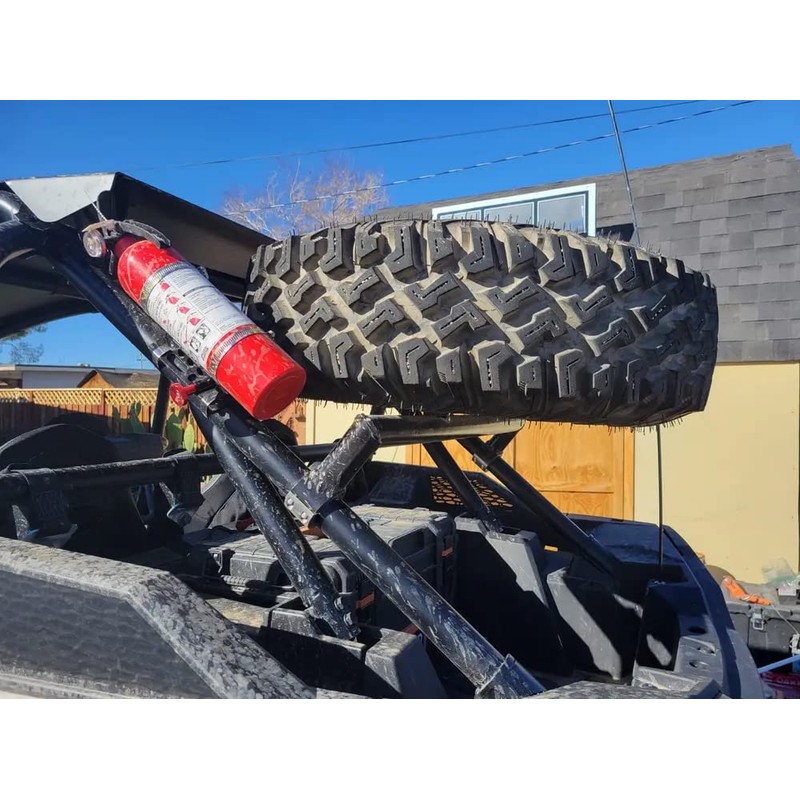 Goldfire Universal Vehicle Adjustable Quick Release Roll Bar Fire Extinguisher