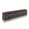 Wooden Incense Holder Cone Burner Coffin with Storage Compartment Organic