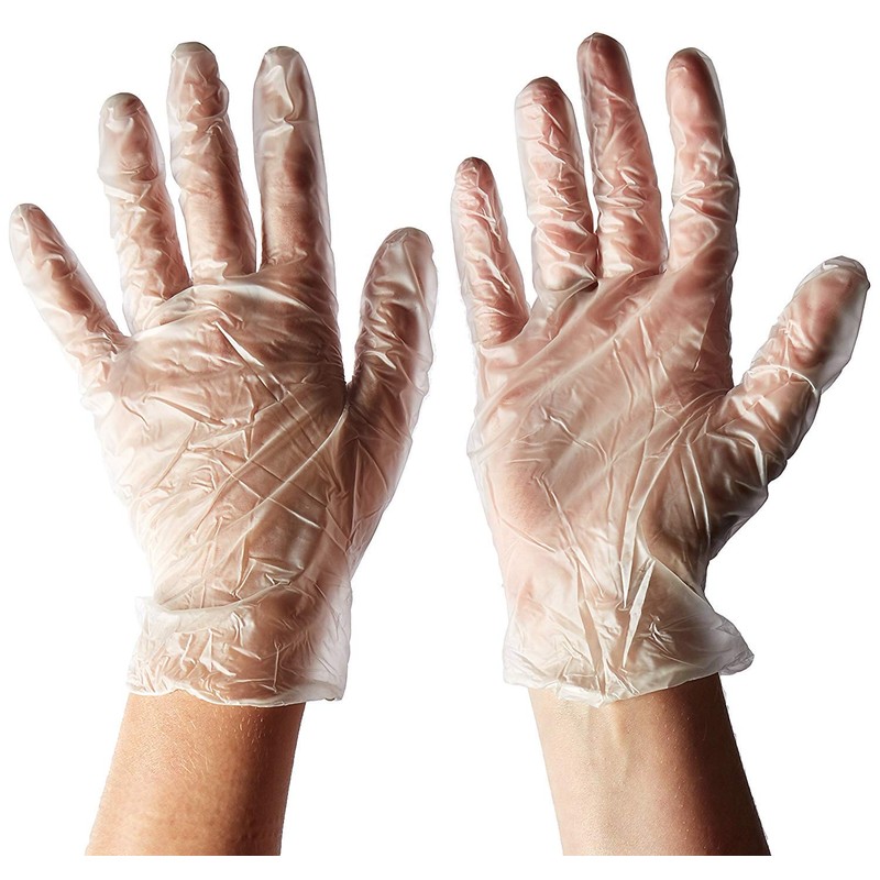 Disposable Gloves, Plastic Food Safe Disposable Gloves Disposable Polyethylene Work