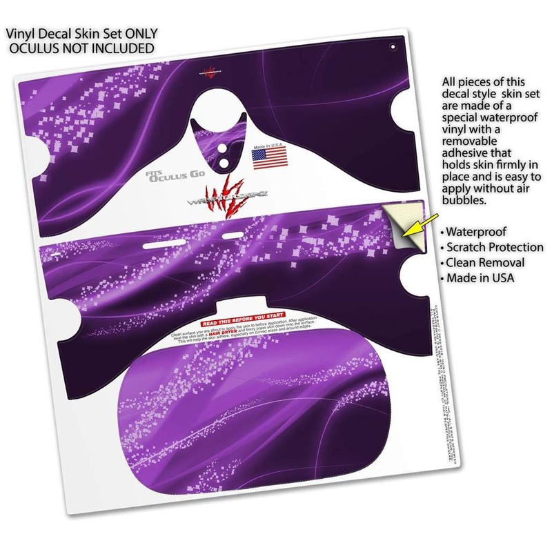 Decal Style Skin Wrap Compatible with Oculus Go Headset -