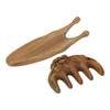 Sandalwood Nose Guasha Massage Tool Five Tooth Scalp Meridians Scraping