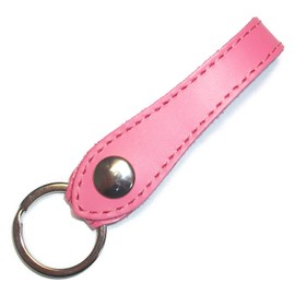 Leather Workshop Satou Keychain, Key Ring, Belt Loop, Men's, Women's, Band, Belt, Strap, Genuine Leather, Pink