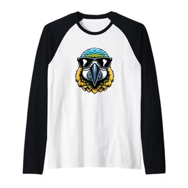 Travel Gadgets Party Favors Parrot Backpacking South America Raglan Baseball Tee
