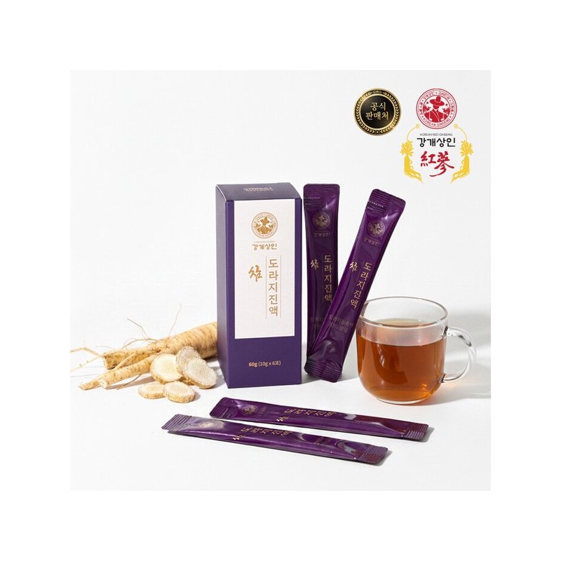 강개상인 참도라지 스틱(10g x 12포) 3년근 도라지진액 꿀 첨가 Kang