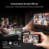 Yinzam HY300 Pro HD Android 12 Mini Projector, 360 Degree