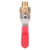 5 Pcs Ball Valve G1/4 Double Male Thread Thickened Brass