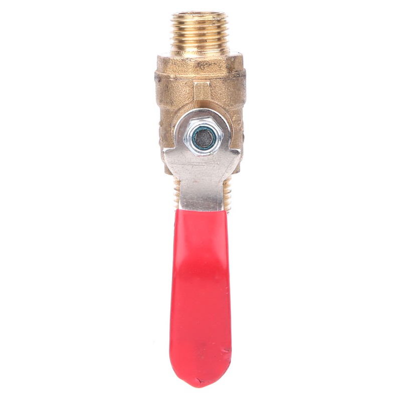 5 Pcs Ball Valve G1/4 Double Male Thread Thickened Brass