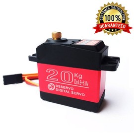 ANNIMOS 20KG Digital Servo High Torque Full Metal Gear Waterproof for RC Model DIY, DS3218MG,Control Angle 270°