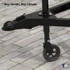 2000lbs 8" Trailer Jack Swivel Caster Replacement with Upgraded Spoked