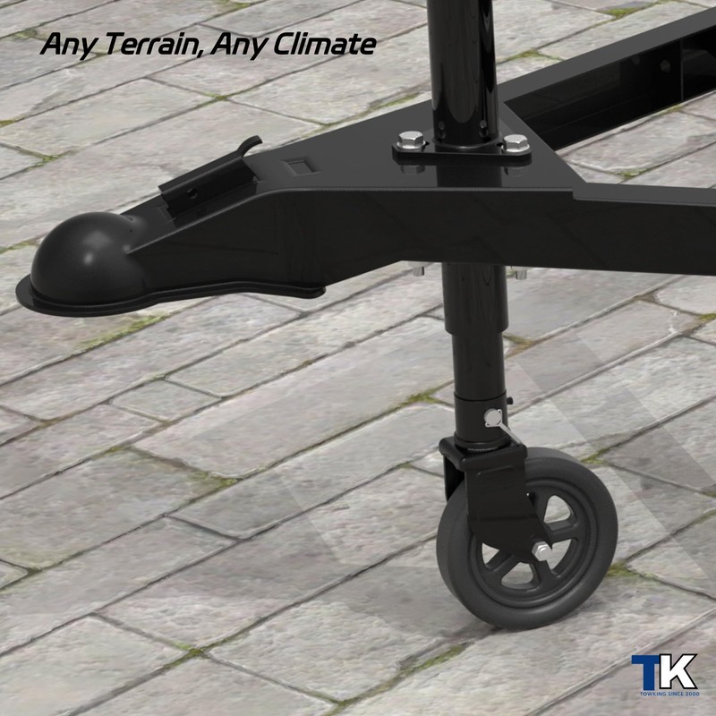2000lbs 8" Trailer Jack Swivel Caster Replacement with Upgraded Spoked