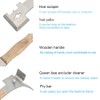 AukBeeFun Multipurpose Steel Hive Tools with Wooden Handle and 7